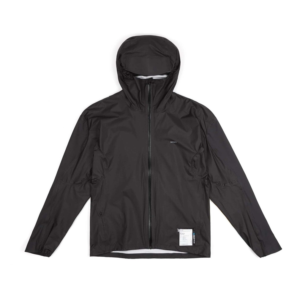 Satisfy 3L Rain Fly Jacket Pertex Waterproof Windproof Running Jacket Sz‎ 3 NWT